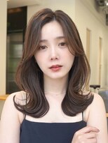 アンアミ シブヤ(Un ami shibuya)&nbsp;くびれヘア/前髪無し/ミディアムヘア/大人ヘア