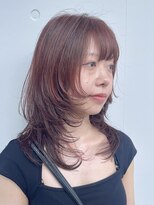 カリーナコークス 原宿 渋谷(Carina COKETH) レイヤーカット/オレンジ/ダブルカラー/インナーカラー