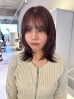 アム(amu)&nbsp;レイヤーカット/くびれミディアム/くびれミディ/小顔カット