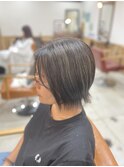 白髪ぼかしハイライトカラー