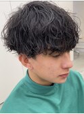 波巻きスパイラルツイストスパイラルパーママッシュメンズヘア