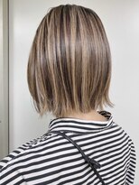 モリオフロムロンドン 原宿本店(morio from London)&nbsp;【morio原宿】切りっぱなしボブ　ハイライトカラー