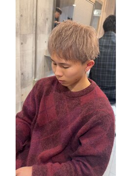 ファミリア 平野(familia) ダウンバングショート×ミルクティー◎
