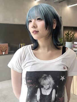 アワーズ 南青山(Our's) デザインカラー/セクションカラー/スカイブルー/青髪ブリーチ