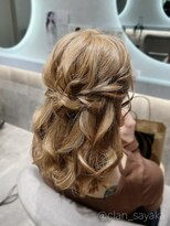 ヘアセット クラン ルシェ 心斎橋玉屋町店(hair set Clan luce)&nbsp;ハーフアップ/心斎橋ヘアセット