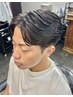 メンズカット+フェザーパーマ ¥11000 【120分】