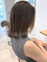 トリート 千葉店(TREAT)&nbsp;30代のお客様/切りっぱなしボブ/グレージュ透明感カラー