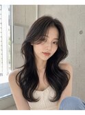 韓国風レイヤーカット_顔周り調布ハッシュカット前髪カット