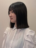イルフレール(ill frere)&nbsp;ぱつっと　切りっぱなしボブ　お顔まわりカット　似合わせ　中津
