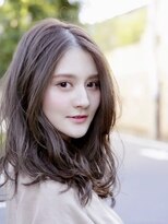 アドラーブル 長岡リップス旭岡店(adorable)&nbsp;アッシュで透明感アップ★エレガントな無造作ヘア