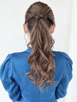 ヘアメイク ミチ 富田店(HAIRMAKE MICHI) 【MICHI 富田店 古作蓮】結婚式ヘア ポニーテール