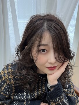 ヘアカフェ コトノハ(hair cafe Kotonoha) 【コトノハ】韓国なみなみウェーブ20代30代40代小顔大人かわいい