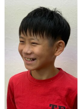 ヘアーサロン プアメリア(Puamelia) キッズカットナチュラル黒髪暗髪すっきりショートスタイル