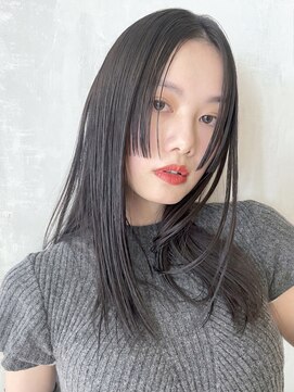 アイティー バイ アルバム 浦和店(IT by ALBUM) フェイスポイントカット_グレージュカラーボブウルフ_9052