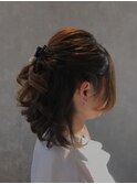 ハーフアップアレンジ