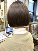 新宿 大人可愛い 20代30代40代 丸みショート 切りっぱなしボブ