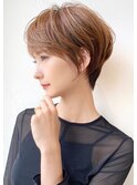 ショートボブ髪型30代40代50代前髪あり前髪なし面長丸顔【倉田】