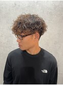 マッシュパーマ/ウルフ/アッシュブラック/カルマパーマ/柏