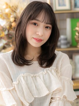 カバーヘア ブリス 川口(COVER HAIR bliss) ★くすみベージュ姫カットレイヤー抜け感ミディアム20代30代★1