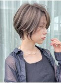 ボブ前髪あり前髪なし面長丸顔/20代/30代/40代/ショート【倉田】
