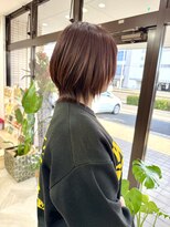 ラフ(laugh)&nbsp;ウルフボブ / バーガンディーカラー