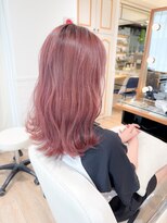 ネオリーブ チロル 横浜西口店(Neolive CiroL.)&nbsp;ミディアム/シアーピンク/デザインカラー/ハイトーン【横浜】k