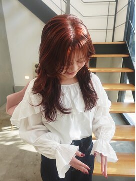 フィルドール 大分明野店(fild'or) カッパーオレンジ×レイヤーロング