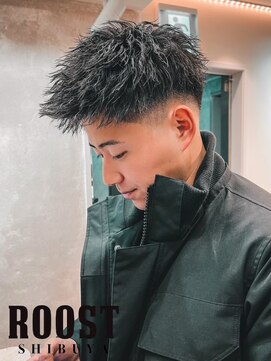 ルースト 渋谷店(ROOST) MEN’S HAIR/波巻ツイストスパイラル/フェザーパーマ/眉毛/渋谷
