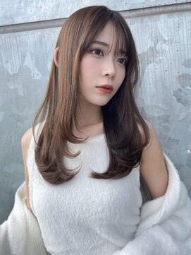 アナ ラーナ(Anna Lanna) 大人可愛いベージュカラー/顔まわりカット【野呂朱里)