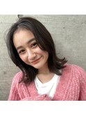 外はねミディアムボブ