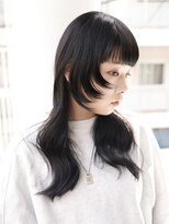 メゾンデエムスラッシュ センター北(Maison des M.SLASH)&nbsp;オン眉/黒髪/シャギーカット/顔周りカット/レイヤー/センター北