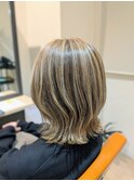 アンブレラカラーで作る白髪ぼかしハイライト