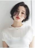ダークブルーワンホンレイヤー/ニュアンスウルフ/デジタルパーマ