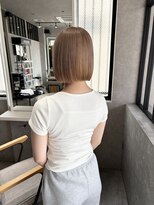 ムード カナザワ(mood kanazawa)&nbsp;ミルクティーベージュ/切りっぱなしボブ