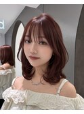 多幸感たっぷり!暖色ミディアムレイヤー