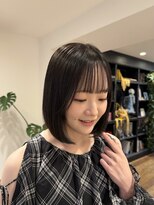 シアン ヘア デザイン(cyan hair design)&nbsp;まとまりやすい丸みボブ