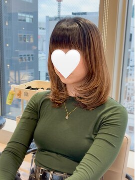 アフロート ギンザ(AFLOAT GINZA) くびれミディ×小顔カット×艶カラー×大人可愛い×こなれヘア