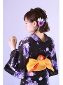 <浴衣アレンジ>ふんわり可愛いサイドアップヘア【長野】