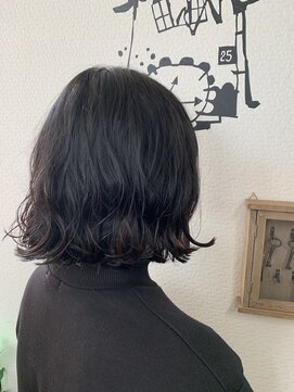 グリー ヘアープロデュース(Gree hair produce) 【Gree小川　真由美】外ハネパーマ☆切りっぱなしボブ