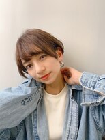 ネオリーブアイム 横浜西口店(Neolive aim) 20代30代40代頭の形が綺麗に大人可愛い小顔丸みショートボブ