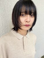 ノラ シブヤ(NORA)&nbsp;ウルフカット　ウルフボブ　ワイドバング　くびれミディ