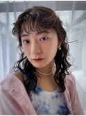 パーマ風コテ巻き