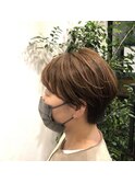 マッシュ×耳掛けアレンジショート