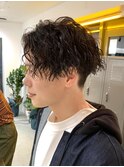センターパート/ツイストスパイラルパーマ/メンズパーマ[調布]