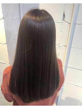 パリスパート2 ワンレン ツヤ感 ストレートロング