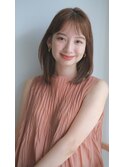 くびれヘア/レイヤーカット/エアリーロング/シースルーバング