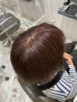 リンダバイネオリーブ 白楽店(Linda by neolive)&nbsp;明るい白髪染めシークレットハイライト。チェリーブラウン