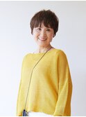 【えがお美容室 奈良店】50代60代の方に☆分け目カバーショート