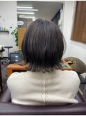 透明感♪髪質改善カラー小顔艶感前下がりショートレイヤー
