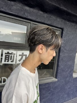 ボルド(MEN'S HAIR SALON BORDO) センターパート×毛流れパーマ×メッシュ